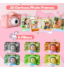 Fotocamera digitale cane X5 blu per bambini  - Risoluzione video 1920x1080 foto: 3264x2448 - 20MP schermo 2" doppia lente Fotocamera digitale cane X5 blu per bambini  - Risoluzione video 1920x1080 foto: 3264x2448 - 20MP schermo 2" doppia lente