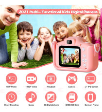 Fotocamera digitale cane X5 blu per bambini  - Risoluzione video 1920x1080 foto: 3264x2448 - 20MP schermo 2" doppia lente Fotocamera digitale cane X5 blu per bambini  - Risoluzione video 1920x1080 foto: 3264x2448 - 20MP schermo 2" doppia lente