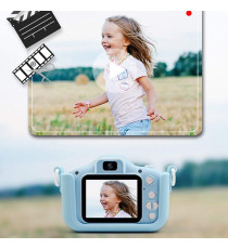 Fotocamera digitale cane X5 blu per bambini  - Risoluzione video 1920x1080 foto: 3264x2448 - 20MP schermo 2" doppia lente Fotocamera digitale cane X5 blu per bambini  - Risoluzione video 1920x1080 foto: 3264x2448 - 20MP schermo 2" doppia lente