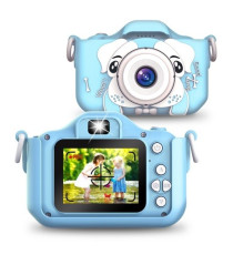 Fotocamera digitale cane X5 blu per bambini  - Risoluzione video 1920x1080 foto: 3264x2448 - 20MP schermo 2" doppia lente Fotocamera digitale cane X5 blu per bambini  - Risoluzione video 1920x1080 foto: 3264x2448 - 20MP schermo 2" doppia lente