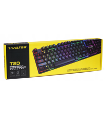 Tastiera gaming illuminata TF20 104 TASTI - Design compatto Dimensioni: 445x135x4mm - cavo usb 1,5 metri - tasto on-off luci Tastiera gaming illuminata TF20 104 TASTI - Design compatto Dimensioni: 445x135x4mm - cavo usb 1,5 metri - tasto on-off luci
