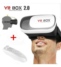 Visore 3D + Joystick VR BOX - realtà virtuale 3D occhiali per smartphone Ios, Android - giochi, video, film 360 gradi Visore 3D + Joystick VR BOX - realtà virtuale 3D occhiali per smartphone Ios, Android - giochi, video, film 360 gradi