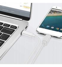 Cavo di ricarica type-c da usb-c a usb-c 1mt 2A bianco - 20W connessione veloce type-c a type-c cavo dati High Speed 480 Mbps Cavo di ricarica type-c da usb-c a usb-c 1mt 2A bianco - 20W connessione veloce type-c a type-c cavo dati High Speed 480 Mbps