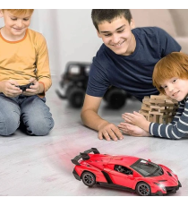 Auto sportiva da corsa telecomandata rossa con fari,apertura verticale sportelli,max 10 km/h,range fino a 20mt macchina Lambo Auto sportiva da corsa telecomandata rossa con fari,apertura verticale sportelli,max 10 km/h,range fino a 20mt macchina Lambo