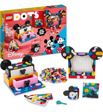 Lego Dots Disney - Il KIT Back to School di Topolino e Minnie LEGO 41964 Portagioie,Portafoto,Bacheca e Patch Adesiva ANNI 6+