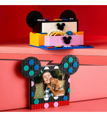 Lego Dots Disney - Il KIT Back to School di Topolino e Minnie LEGO 41964 Portagioie,Portafoto,Bacheca e Patch Adesiva ANNI 6+