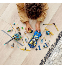 Lego Ninjago - Auto da corsa di Jay e Nya - EVOLUTION - Lego 71776 Incredibile veicolo ninja 2 in 1 ANNI 7+ Lego Ninjago - Auto da corsa di Jay e Nya - EVOLUTION - Lego 71776 Incredibile veicolo ninja 2 in 1 ANNI 7+