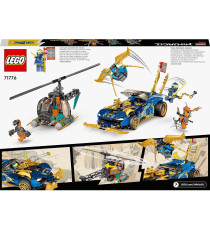Lego Ninjago - Auto da corsa di Jay e Nya - EVOLUTION - Lego 71776 Incredibile veicolo ninja 2 in 1 ANNI 7+ Lego Ninjago - Auto da corsa di Jay e Nya - EVOLUTION - Lego 71776 Incredibile veicolo ninja 2 in 1 ANNI 7+