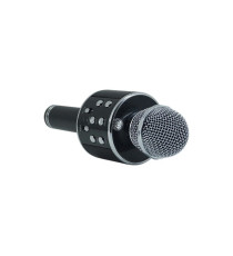 Microfono Wireless black WS-858 Altoparlante Cassa Integrata Bluetooth Portatile Karaoke in metallo - dimensioni 20x7x7cm Microfono Wireless black WS-858 Altoparlante Cassa Integrata Bluetooth Portatile Karaoke in metallo - dimensioni 20x7x7cm