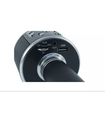 Microfono Wireless gold WS-858 Altoparlante Cassa Integrata Bluetooth Portatile Karaoke in metallo - dimensioni 20x7x7cm Microfono Wireless gold WS-858 Altoparlante Cassa Integrata Bluetooth Portatile Karaoke in metallo - dimensioni 20x7x7cm