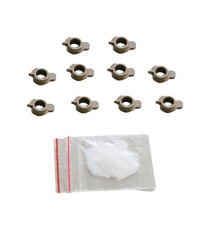 10xBoccola del rullo inferiore destra 10xLower Roller Bushing Right  COMPATIBILE PER HP 4250,4350,4200 RC1-3362-000