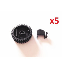 5xIngranaggi a rulli inferiori 32T 5xLower Roller Gear 32T  COMPATIBILI PER HP M630,M604,M606,M601,603 RU7-0296-000