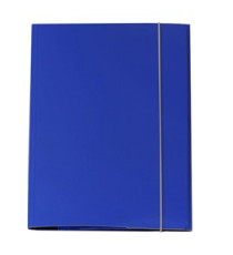 Cartellina con elastico - cartone plastificato - 3 lembi - 25x34 cm - blu - Queen - Starline Cartellina con elastico - cartone plastificato - 3 lembi - 25x34 cm - blu - Queen - Starline