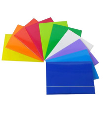 Cartellina con elastico - cartone plastificato - 3 lembi - 25 x 34 cm - colori assortiti - Cartotecnica del Garda