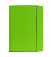 Cartellina con elastico - cartone plastificato - 3 lembi - 25x34 cm - verde prato - Queen - Starline Cartellina con elastico - cartone plastificato - 3 lembi - 25x34 cm - verde prato - Queen - Starline