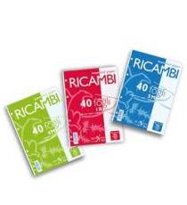 Ricambi forati Quaxima - A5 - 5 mm - 80 gr - 40 fogli - Pigna Ricambi forati Quaxima - A5 - 5 mm - 80 gr - 40 fogli - Pigna