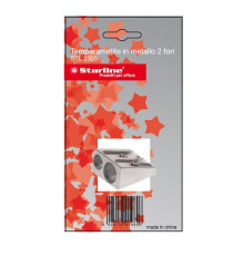 Temperamatite senza contenitore - 2 foro - in metallo - Starline Temperamatite senza contenitore - 2 foro - in metallo - Starline