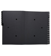 Classificatore numerico 1/31 Ordonator - 25x33 cm - nero - Exacompta Classificatore numerico 1/31 Ordonator - 25x33 cm - nero - Exacompta
