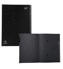 Classificatore numerico 1/7 Ordonator - 25x33 cm - nero - Exacompta Classificatore numerico 1/7 Ordonator - 25x33 cm - nero - Exacompta