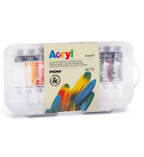 Colori a olio e acrilici - 18ml - colori assortiti - Primo - astuccio 10 colori Colori a olio e acrilici - 18ml - colori assortiti - Primo - astuccio 10 colori