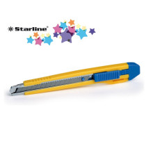 Cutter Premium - con bloccalama - 2 lame incluse - 9 mm - Starline Cutter Premium - con bloccalama - 2 lame incluse - 9 mm - Starline