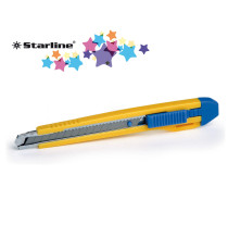 Cutter Premium - con bloccalama - 2 lame incluse - 9 mm - Starline Cutter Premium - con bloccalama - 2 lame incluse - 9 mm - Starline