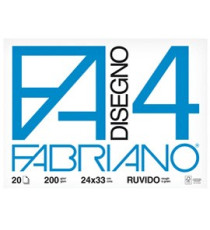Album F4 - 24x33cm - 200gr - 20 fogli - ruvido - Fabriano Album F4 - 24x33cm - 200gr - 20 fogli - ruvido - Fabriano