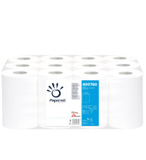 Asciugamani in rotolo mini Centrefeed - 2 veli - 18 gr - diametro 14,5 cm - 20,9 cm x 77 mt - 218 strappi - bianco - Pap