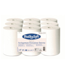 Asciugamani in rotolo Premium - Mini - 2 veli - goffratura micro - 19 gr - diametro 13 cm - 21,5 cm x 60 mt - bianco - B Asciugamani in rotolo Premium - Mini - 2 veli - goffratura micro - 19 gr - diametro 13 cm - 21,5 cm x 60 mt - bianco - B