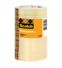 Nastro adesivo 508 - 15 mm x 66 m - PP - trasparente - Scotch - torre 10 rotoli