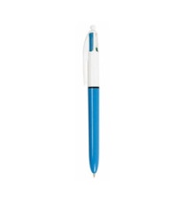 Penna a sfera a scatto multifunzione 4 Colours Classic  - punta 1,0mm - nero, blu, rosso, verde - Bic -  conf. 12 pezzi