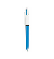 Penna a sfera a scatto multifunzione 4 Colours Classic  - punta 1,0mm - nero, blu, rosso, verde - Bic -  conf. 12 pezzi