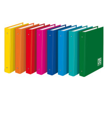 Raccoglitore One Color - A5 - 18 x 22 cm - dorso 3 cm - 4 anelli 25 mm - colori assortiti - Blasetti Raccoglitore One Color - A5 - 18 x 22 cm - dorso 3 cm - 4 anelli 25 mm - colori assortiti - Blasetti