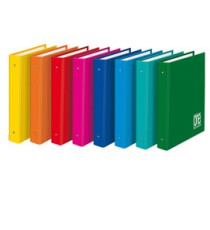 Raccoglitore One Color - A5 - 18 x 22 cm - dorso 3 cm - 4 anelli 25 mm - colori assortiti - Blasetti Raccoglitore One Color - A5 - 18 x 22 cm - dorso 3 cm - 4 anelli 25 mm - colori assortiti - Blasetti