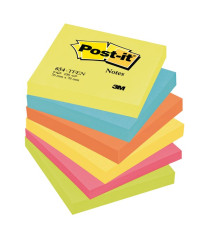 Blocco foglietti Colori Energy - 654-TFEN - 76 x 76 mm - 72 gr - colori assortiti - 100 fogli - Post it® Blocco foglietti Colori Energy - 654-TFEN - 76 x 76 mm - 72 gr - colori assortiti - 100 fogli - Post it®