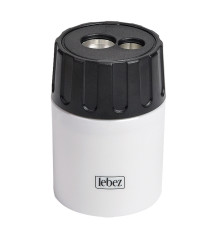 Temperamatite - 2 fori - con contenitore - Lebez