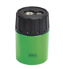 Temperamatite - 2 fori - con contenitore - Lebez