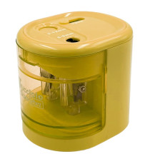 Temperamatite elettrico 4306  con contenitore - 2 fori  - colori assortiti - Lebez