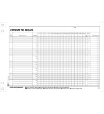 Blocco presenze - 15 x 23cm - 50/50 fogli autoricalcanti - Edipro