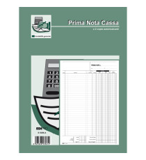 Blocco prima nota cassa entrate/uscite/Iva - 50/50 fogli autoricalcanti - 31 x 21cm - Edipro