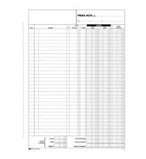 Blocco prima nota cassa entrate/uscite/Iva - 50/50 fogli autoricalcanti - 31 x 21cm - Edipro