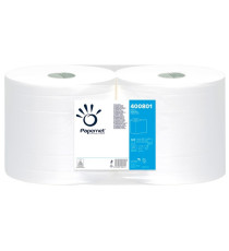 Bobina asciugatutto Special - 2 veli - finitura liscia - 19,5 gr - diametro 25 cm - 26 cm x 293 mt - bianco - Papernet Bobina asciugatutto Special - 2 veli - finitura liscia - 19,5 gr - diametro 25 cm - 26 cm x 293 mt - bianco - Papernet