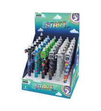 Box penne cancellabili - 4 expo da banco - fantasie assortite - Lebez - conf. 144 pezzi