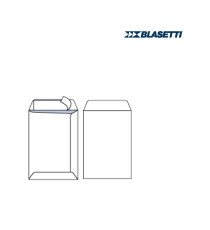 Busta a sacco Mailpack - strip adesivo - 23 x 33 cm - 80 gr - bianco - Blasetti - conf. 25 pezzi