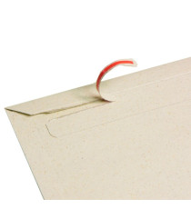 Busta Cart Grass - A4+ - 34,3 x 24 x 2,5 cm - cartoncino teso - grigio - Bong Packaging - conf. 100 pezzi