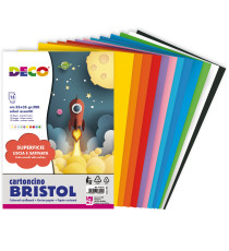 Busta di carta Bristol - 25 x 35 cm - colori assortiti - 15 fogli - Deco Busta di carta Bristol - 25 x 35 cm - colori assortiti - 15 fogli - Deco