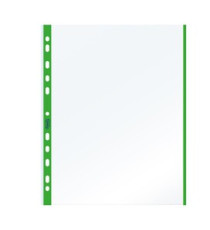 Buste forate con banda colorata - Linear - buccia - 21 x 29,7 cm - verde - Favorit - conf. 10 pezzi Buste forate con banda colorata - Linear - buccia - 21 x 29,7 cm - verde - Favorit - conf. 10 pezzi