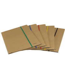 Cartellina 3 lembi - con elastico piatto 5 mm - 25 x 35 cm - cartoncino FSC - avana - Starline Cartellina 3 lembi - con elastico piatto 5 mm - 25 x 35 cm - cartoncino FSC - avana - Starline