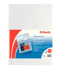 Cartellina a L De Luxe - A4 - PP - buccia medio - Esselte - conf. 50 pezzi
