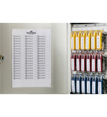 Cassetta portachiavi da parete Key Box - 30,2x11,8x28 cm - 54 posti - grigio - Durable Cassetta portachiavi da parete Key Box - 30,2x11,8x28 cm - 54 posti - grigio - Durable